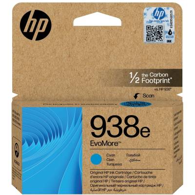 HP 4S6X9PE 938e EvoMore Cyan Ink Cartridge (1650 pages)